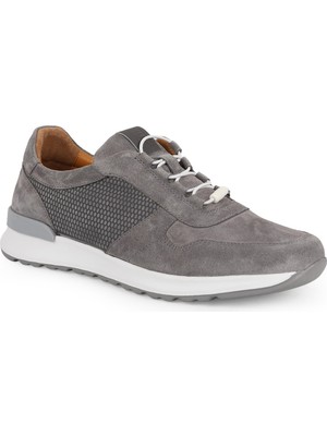 Libero L5879 Hakiki Süet Deri Hızlı Kilit Bağcık Şok Emici Hafif Taban Erkek Casual Sneaker