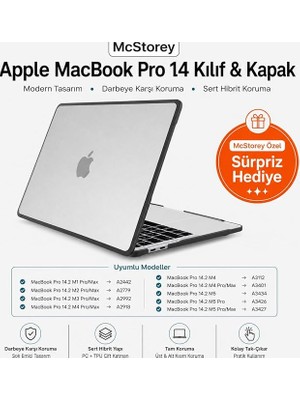 MacBook Pro 14.2 Inç Kılıf A2442 A2779 A2918 A2992 A3112 A3401 A3185 A3434 A3426 A3427 Uyumlu Shockproof Rugged Hard Case Tpu Bumper Darbe Korumalı Hibrit Sert Kapak Şeffaf