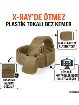 Atk Giyim Bez Kemer Xray Da Ötmez Kanvas Kemer Plastık Tokalı Kemer