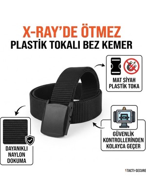 Atk Giyim Bez Kemer Xray Da Ötmez Kanvas Kemer Plastık Tokalı Kemer