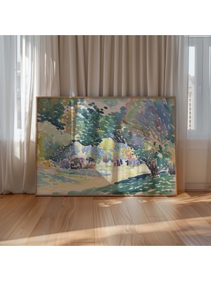 Pegziz Doğa Manzarası Çerçeveli Sanat Poster Duvar Dekoru