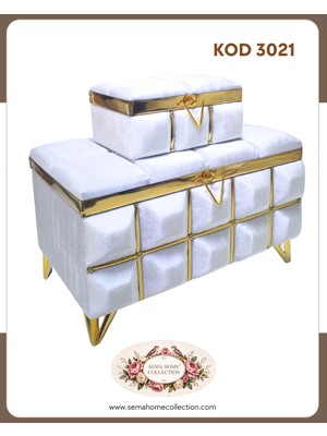 Sema Home Collection Kod 3021 Ikili Nişan Sandığı