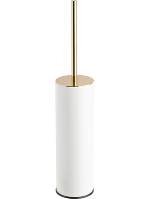 Velora System Banyo Klozet Frıçası Beyaz-Gold Renk 424X84X84 mm Beyaz Tek Ebat BA4004 009 Al7-Gl