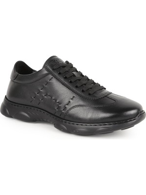 Libero L6034 Hakiki Deri Dikiş Detaylı Darbe Emici Balon Taban Erkek Casual Sneaker