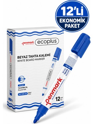 Penmark Ecoplus 1100-02 Mavi Beyaz Tahta Kalemi 12'li Kutu