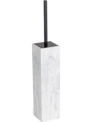 Velora System Tuvalet Fırçası Mermer Deseneli/siyah Renk 470X80X80 mm