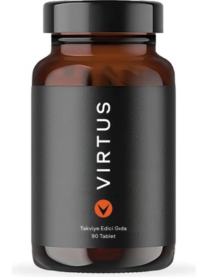 Virtus Tribulus Terrestris, Ginseng, Çemen, Boron, Çinko, Magnezyum, B12 Vitamini ve D Vitamini Takviye Edici Gıda 90 Tablet