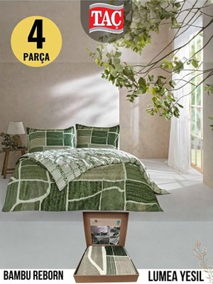 Velora Taç Reborn Lumea Bambu Çift Kişilik Nevresim Takımı Yeşil