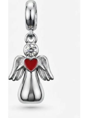 Celikchi Kadın Gümüş Bileklik Uyumlu Melek Model Charm