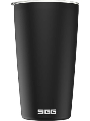 Velora Sıgg Neso Cup Black Termos Kupa (0,4 L), Zararlı Madde Içermeyen ve Yalıtımlı Kahve Kupası, 18/8 Paslanmaz Çelik, Seramik Pure Ceram Kaplamalı