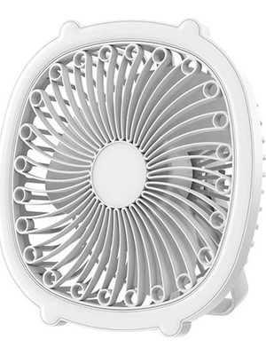 Aydogan's Ayd PM-21882 USB Şarjlı Masaüstü 2 Tip LED Işık - 3 Kademe Fan Vantilatör