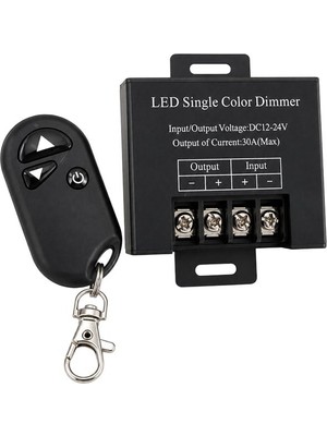 Aydogan's Ayd PM-37845 12V-24V 30A Tek Renk Şerit LED Dimmer Rf Uzaktan Kumandalı Kontrol Cihazı