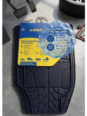 Velora Goodyear Universal Kauçuk Oto Paspas Seti