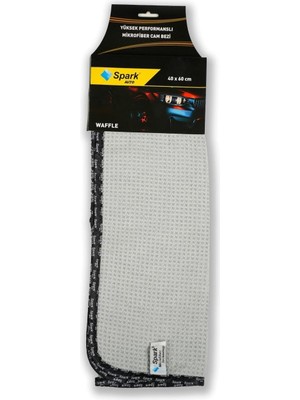 Velora Spark 5340 Waffle Mikrofiber Oto Cam Bezi ve Genel Temizlik Bezi 40X60 Cm.