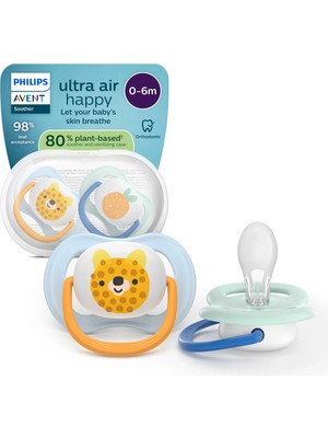 Philips Avent Ultra Air Emzik, Ortodontik, 0-6 Ay, Erkek, SCF080/23