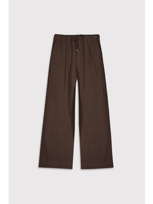 Babokah Beli Lastikli Keten Karışımlı Pantolon