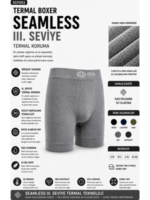 Oil Company Termal Gri Boxer Seamless Iıı. Seviye
