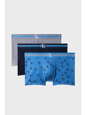 Calvin Klein Pamuklu 3 Pack Boxer Erkek Boxer LV00NB4636 Nkm