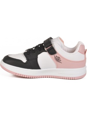 Cool Pudra Çocuk Cırt Cırtlı Basketbol Sneaker Spor Ayakkabı