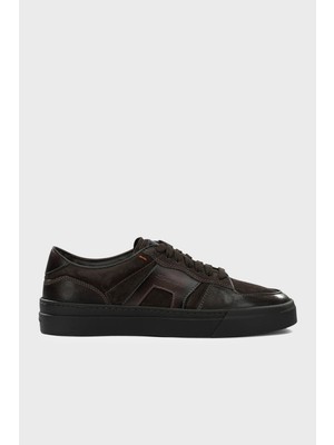 Santoni Süet Sneaker Ayakkabı Erkek Ayakkabı MBGT22221SMOTGEUT50