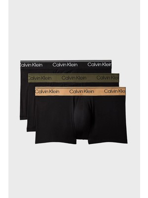 Calvin Klein Logolu 3 Pack Boxer LV00NB4409HUE Erkek Boxer LV00NB4409 Hue