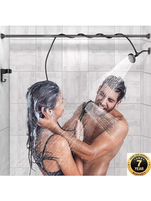 OEM Banyo 3 Fonksiyonlu Ikili Duş Başlığı Çiftler Için Özel Duş Başlığı Sistemi Siyah 7 Yıl Garantili Ithal