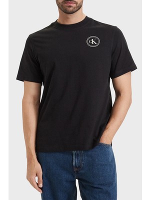 Calvin Klein Logolu % 100 Pamuk Bisiklet Yaka T Shirt LV04RH856GUB1 Erkek T Shirt LV04RH856G Ub1