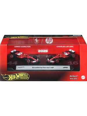 1:64 Hot Wheels 2'li Premium Formula 1 Paketi JMM89 - Scuderia Ferrari Hp