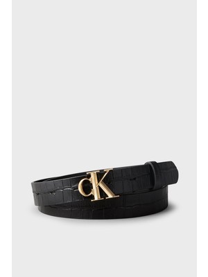 Calvin Klein Deri Logolu Kemer LV04F7102GYIH Kadın Kemer LV04F7102G Yıh