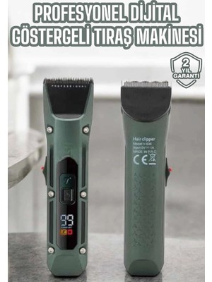 Astraltech Tıraş Makinesi Dijital Göstergeli Turbo Motor Paslanmaz Çelik