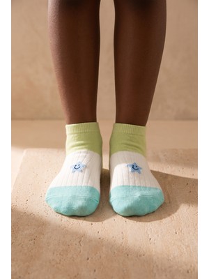 Bony Socks Çocuk Yıldızlı Step Çorap Yeşil