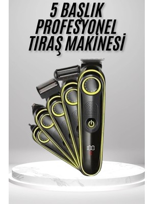 Astraltech Saç Sakal Vücut Tıraş Makinesi 5in1 Kablosuz Burun Kulak Tıraş Makinesi