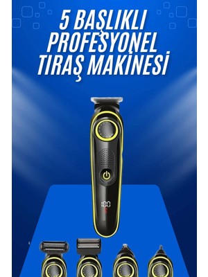 Astraltech Tıraş Makinesi Şarjlı 5 Başlıklı Burun ve Kulak Temizleme
