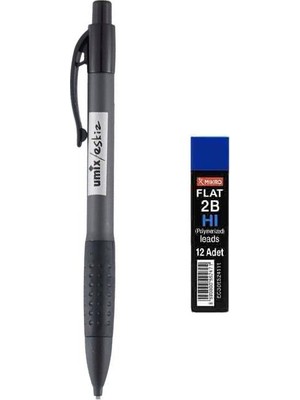 Umix Sınav / Eskiz Versatil Kalem 1.8 x 0.9 mm Gri + Mikro Kalem Ucu 2b 1.8 mm