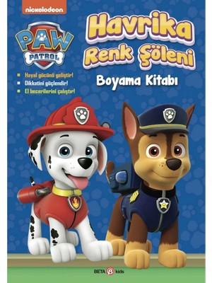 Nessi World Paw Patrol Havrika Renk Şöleni Boyama Kitabı