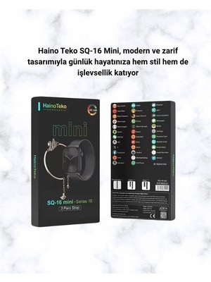 Astraltech Mini Series 10 Akıllı Saat | 3 Kordon + Bileklik Hediyeli, Tüm Telefonlarla Uyumlu