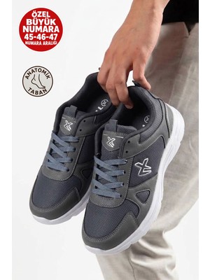 Albishoes Erkek Büyük Numara Özel Numara Kışlık Cilt Sneaker Battal Mevsimlik Spor Ayakkabı