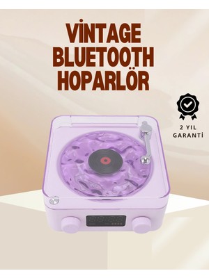 Astraltech Retro Pikap Hoparlör – Şarjlı Kablosuz Projektör ve Gece Lambası