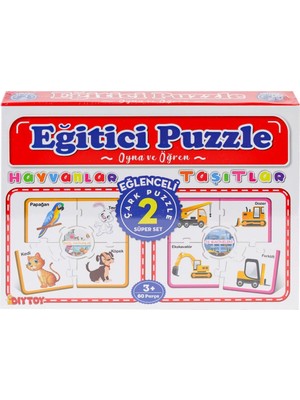 Gesa 7196 Çark Puzzle Hayvanlar