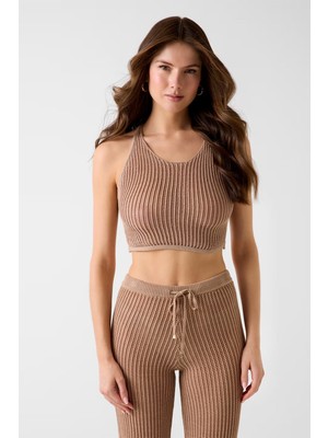 Guess Aura Net Stıtch Top Swtr