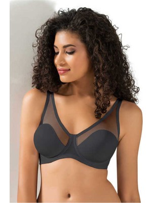 Le Jardin Le Jardın Toparlayıcı Sütyen Soft Cup Tül Tekli 9200-SİYAH-90B