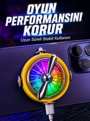 Esranın Dünyası Telefon Için Rgb LED Manyetik Soğutma Fanı - Lisinya