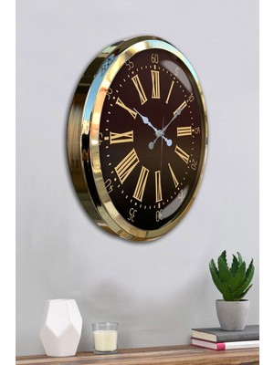Prime Aurea Gold 52 cm Metal Duvar Saati