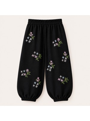 Ozzy Kids Kız Çocuk Balon Kesim Nakışlı Pantolon