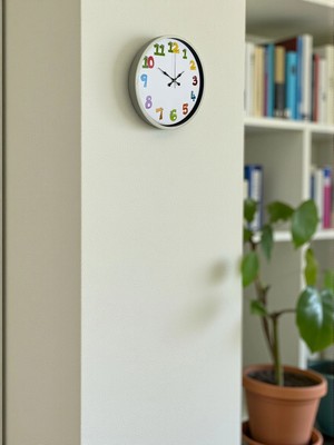 36 cm Krem Çocuk Odası Duvar Saati