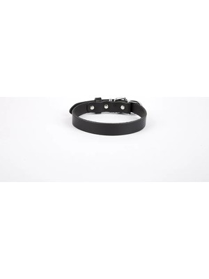 Gesa Deri El Yapımı Köpek Boyun Tasması 1,5X20-26 cm Siyah