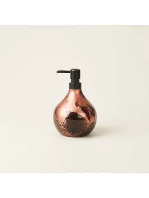 Ang Design Design Celina Cam Sıvı Sabunluk - Siyah / Kahverengi