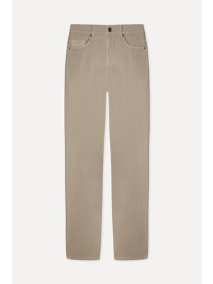 Mudo Erkek Vizon Rengi Slim Straight Fit Pantolon