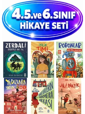 Genç Timaş 4,5 ve 6. Sınıf Okuma Seti Ali Nazik,zerdali - Dedemle Bir Yıl ,iyilik Timi,robonlar 2 / Bir Hayal Operasyonu,yıldızlara Yakın