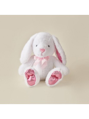 Petrichor Rabbit Figürlü Yastık - Beyaz - 50 cm